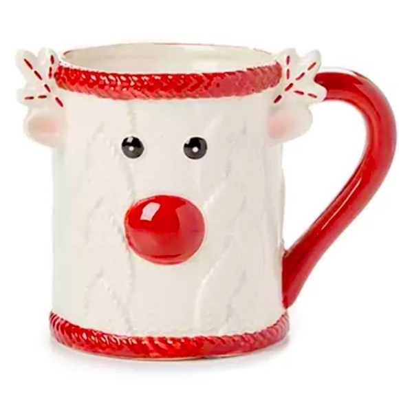 Holiday Reindeer Ceramic Sweater Mug - Picture 1 of 2